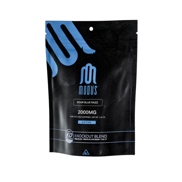 MODUS 2000mg CBD Gummies - Sour Blue Razz