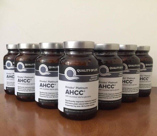 𝐏𝐫𝐞𝗺𝐢𝐮𝗺 𝐊𝐢𝐧𝗼𝐤𝗼 𝐏𝐥𝐚𝐭𝐢𝐧𝐮𝗺 𝐀𝐇𝐂𝐂 Supplement-750mg of AHCC per capsule -support Immune Health,Liver Function,Maintains Natural killer cell Activity-60 veggie capsules