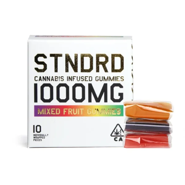 STNDRD - 1000mg Cannabis Infused Gummies - Mixed Fruit