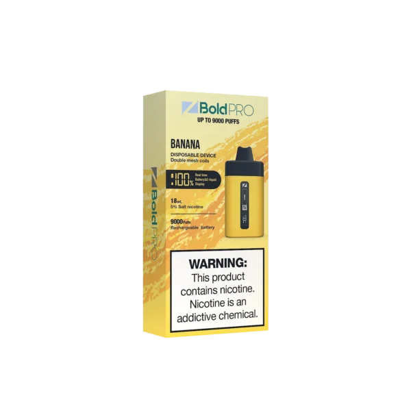 Z Bold Pro Banana 9000 Puffs - Ziip Stick ZLand