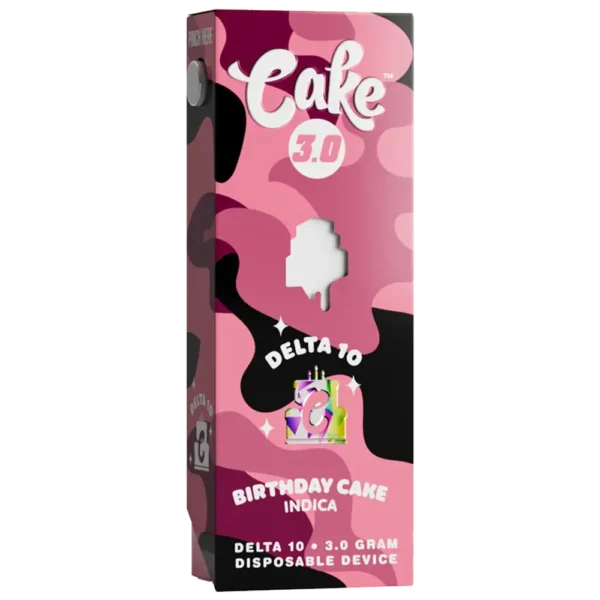 CAKE 3000mg Delta 10 THC Vape Pen Australia - Birthday Cake